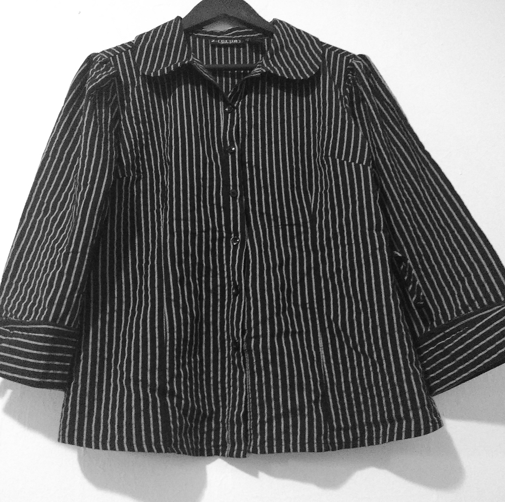 Pinned stripe shirt